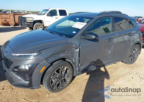 2023 Hyundai Kona N Line z USA, uszkodzony, nr VIN KM8K33A31PU993808